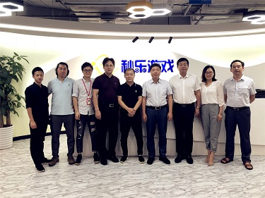 常德市人大、文体广新局领导莅临广州秒乐网络科技有限公司参观指导工作